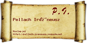 Pellach Iréneusz névjegykártya
